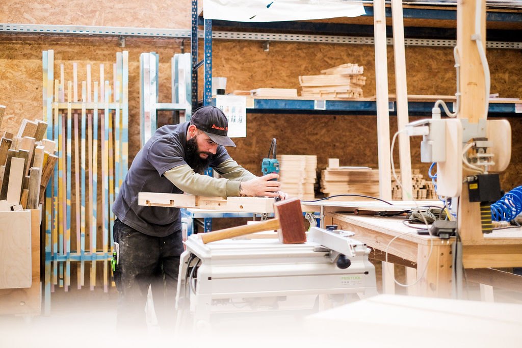 Atelier Elysta à Andenne — montage à blanc