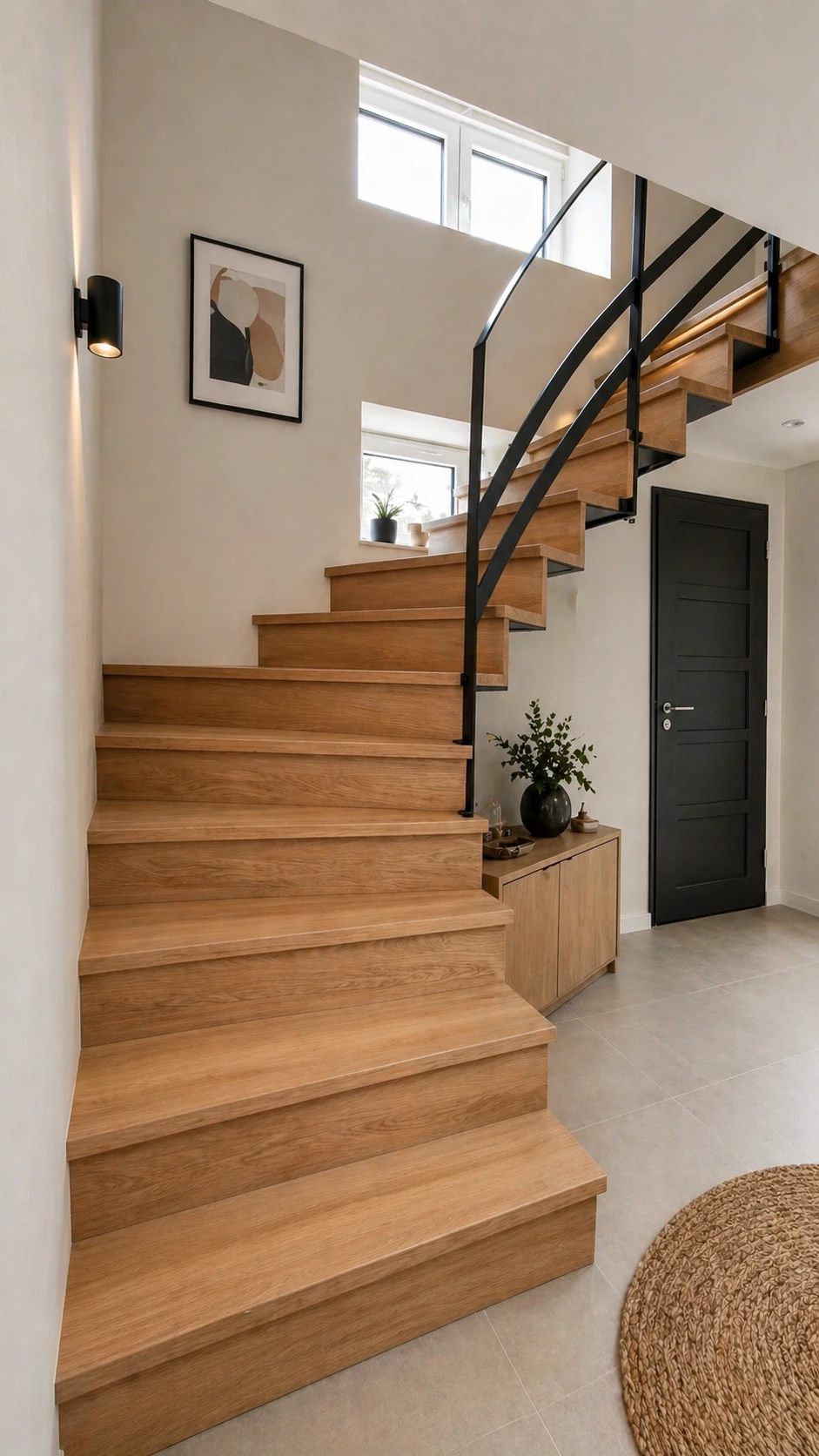 Escalier bois et métal sur mesure