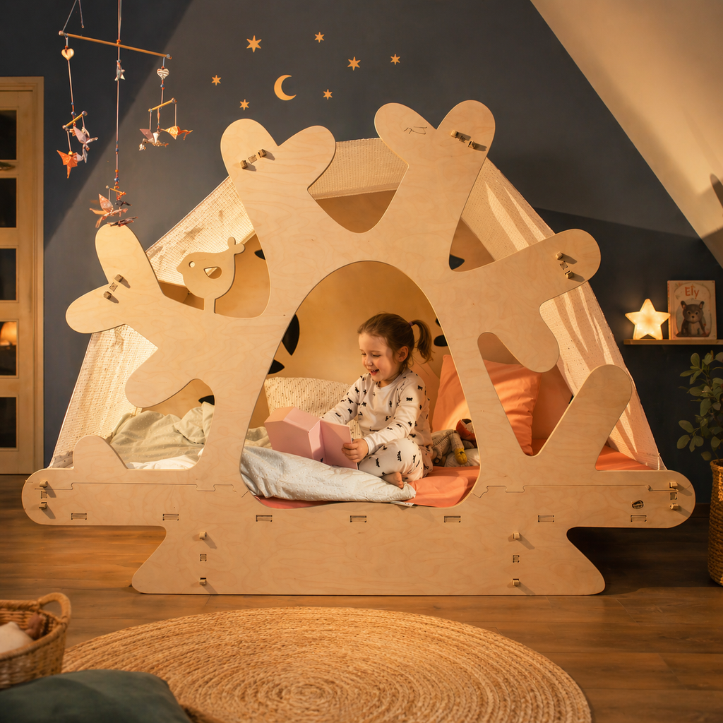 Lit Arbre Elysta – Cabane poétique évolutive (Pas de personnalisation)